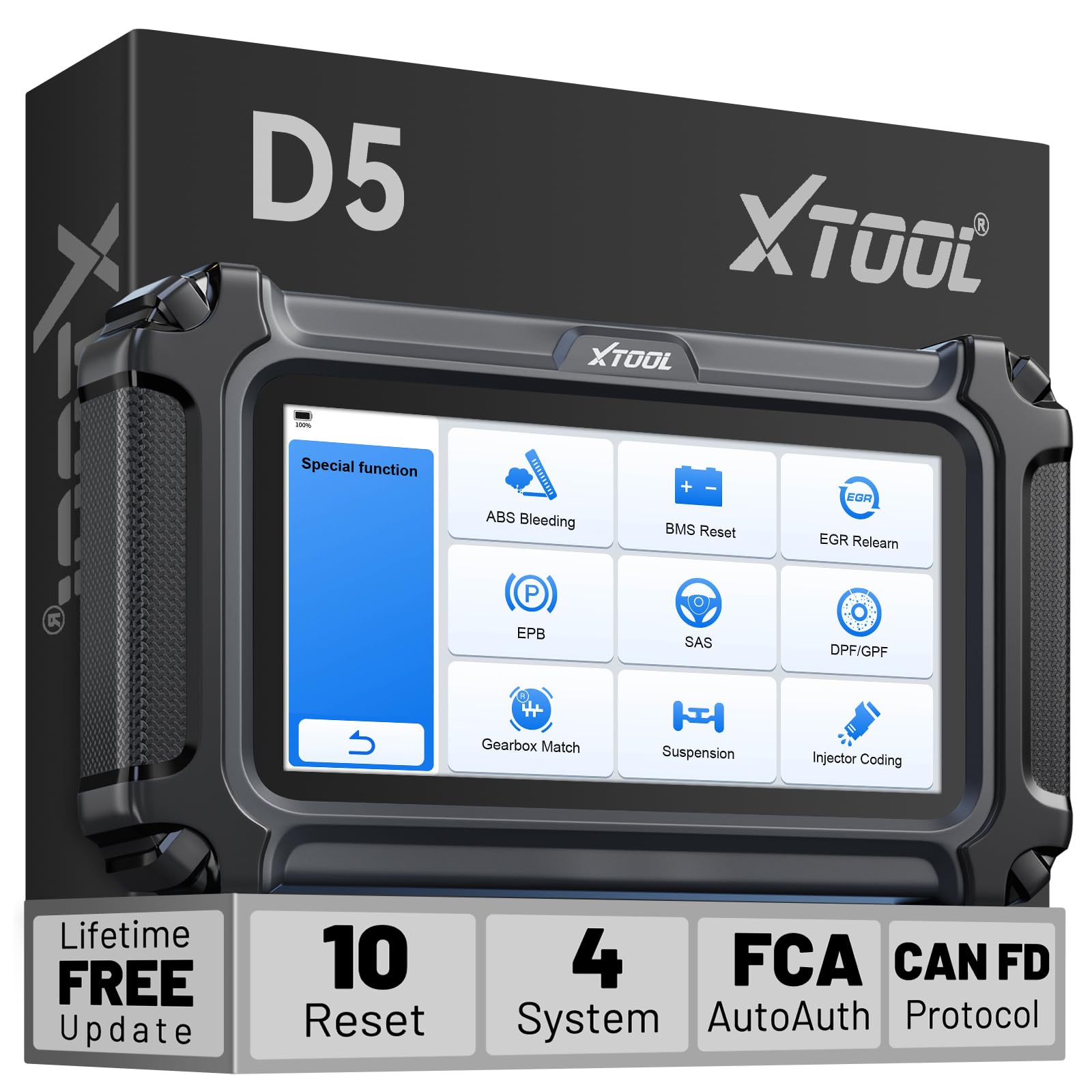 Amazon.co.jp: XTOOL D5 カーコードリーダーとリセットツール